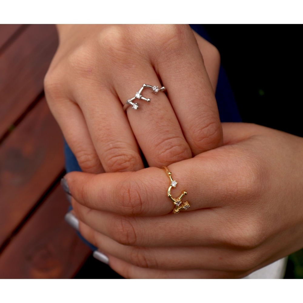 Zodiac Rings,Adjustable Constellations Rings,Star Signs Rings,Astrology Ring - Picture 7 of 10